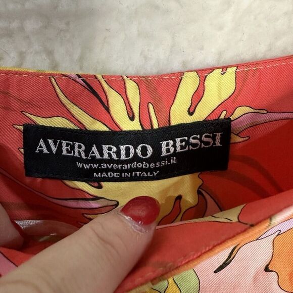 Averado Bessi Pucci Crop Floral Geometric Pants Sz 6 (Fits 28x25) - Picture 6 of 7